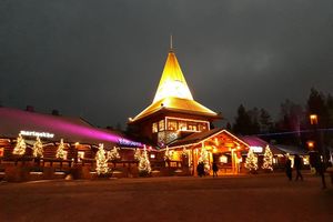 Eines der Weihnachtsmann-Gebäude