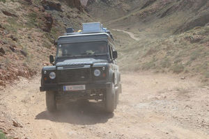 Anspruchsvolle Auffahrt aus dem Canyon