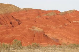 Rote Felsen in der Abendsonne