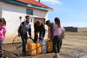 In jedem Dorf gibt es ein Wasserhaus