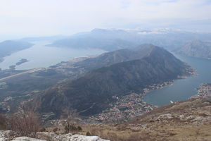 Blick auf die Bucht von Kotor