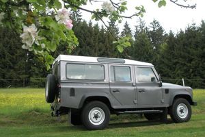 Fabriksneuer Defender in seinem ersten Frühling ;-)