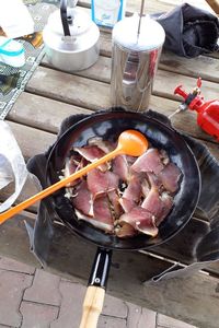 Mühlviertler Speck in der Pfanne