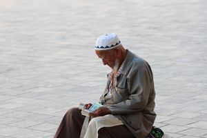 Straßenhändler in Bukhara