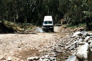 Fahrt durch die Bunyaroo Gorge