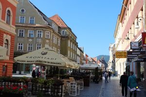 Fußgängerzone in Braşov/Kronstadt