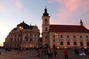 Katholische Kirche auf dem Piata Mare in Sibiu/Hermannstadt