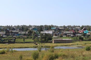 Dorf in Sibirien
